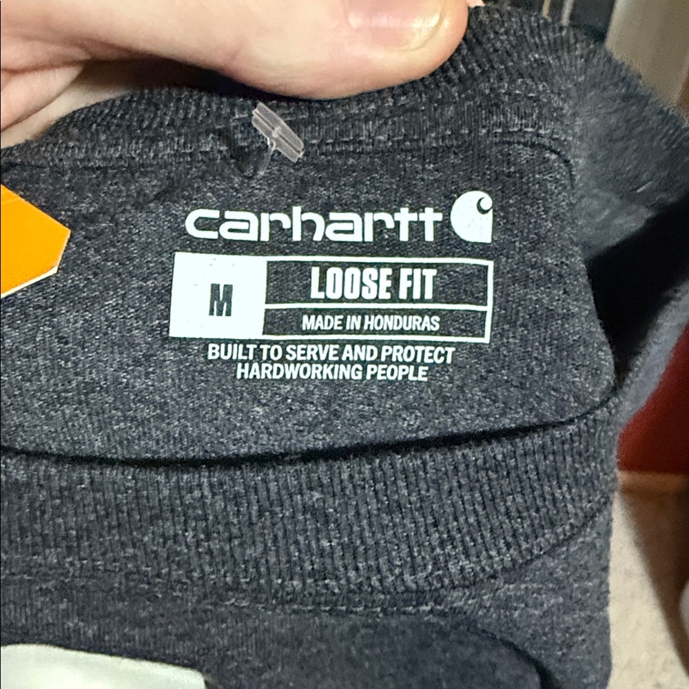 Carhartt Black and Cream Texas Long Sleeve Tee nwt sz M - Picture 4 of 5